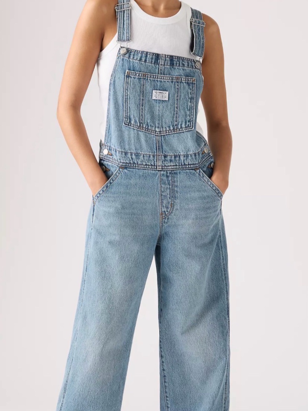 Levi's Light Blue Denim Women's Overalls